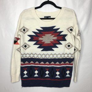 American Eagle wool blend geometric sweater AF18